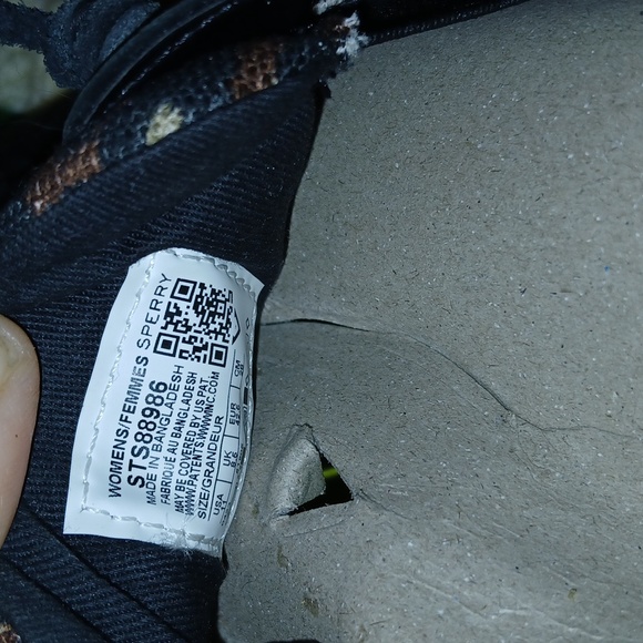 Sperry Songfish Leather Animal Black - Picture 6 of 9